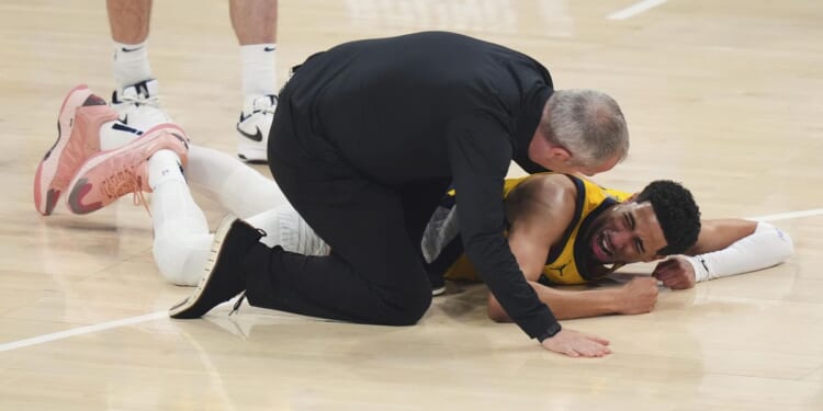 Pacers guard Tyrese Haliburton suffers lower right leg injury, ruled out of NBA Finals' Game 7