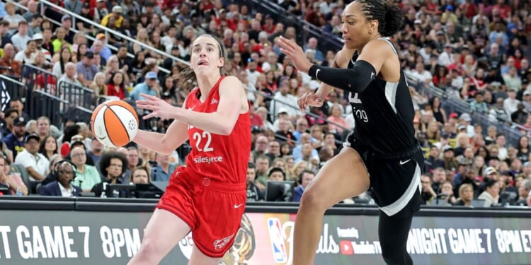 During a broadcast of the game between the Indiana Fever and Las Vegas Aces on Sunday, one ESPN commentator apologized for calling America "great."