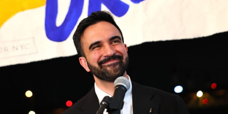 New York mayoral candidate, State Rep. Zohran Mamdani (D-NY) speaks to supporters during an election night gathering at The Greats of Craft LIC on June 24, 2025 in the Long Island City neighborhood of the Queens borough in New York City.