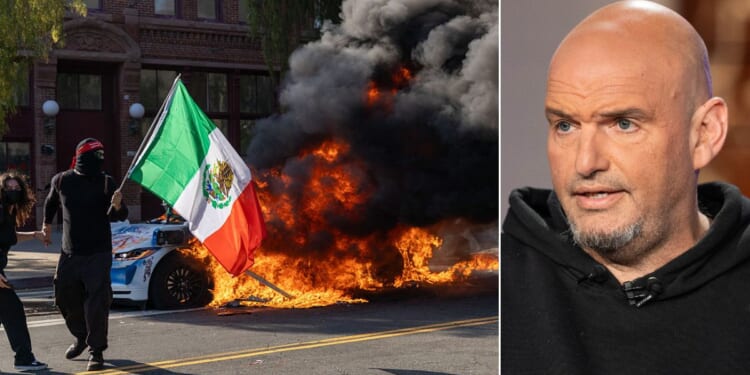 "I unapologetically stand for free speech, peaceful demonstrations, and immigration -- but this is not that. This is anarchy and true chaos," Democratic Sen. John Fetterman of Pennsylvania said.
