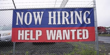 Applications for jobless benefits fall to 227,000 last week, remain historically healthy