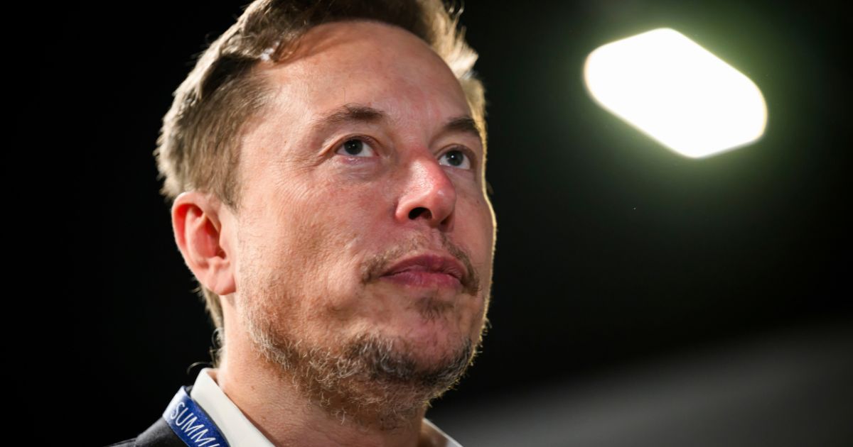 Tesla and SpaceX's CEO Elon Musk attends the first plenary session on of the AI Safety Summit in Bletchley, England, on Nov. 1, 2023.