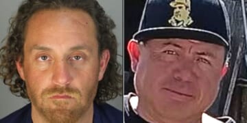 Authorities had recently dropped misdemeanor charges against Ramiro Ochoa Mendoza, 37, left, but he was re-arrested Friday after the body of Noel Battres, 47, right, was found under a bridge by a river in Napa County, California.