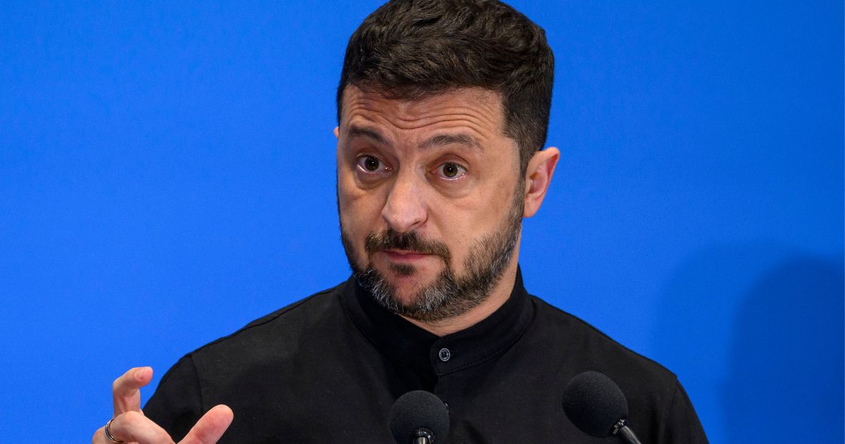 Ukrainian President Volodymyr Zelenskyy speaks during a news conference as part of the Ukraine Recovery Conference 2025 in Rome, Italy, on July 10.