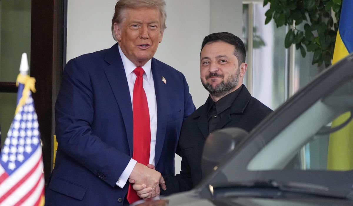 Zelenskyy sports more formal attire for follow-up meeting at the White House
