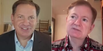 In a recent interview, Mark Halperin, left, grilled former Washington Post fact checker Glenn Kessler, right, over the outlet's media bias towards conservatives.
