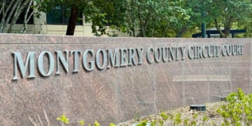 The outside of the Montgomery County Circuit Court is pictured in Rockville, Maryland, on Aug. 4.