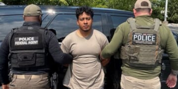 Josue Santiago Perez-Gomez, an illegal immigrant accused of child molestation, was released by Portsmouth, Rhode Island, police, ICE claims.