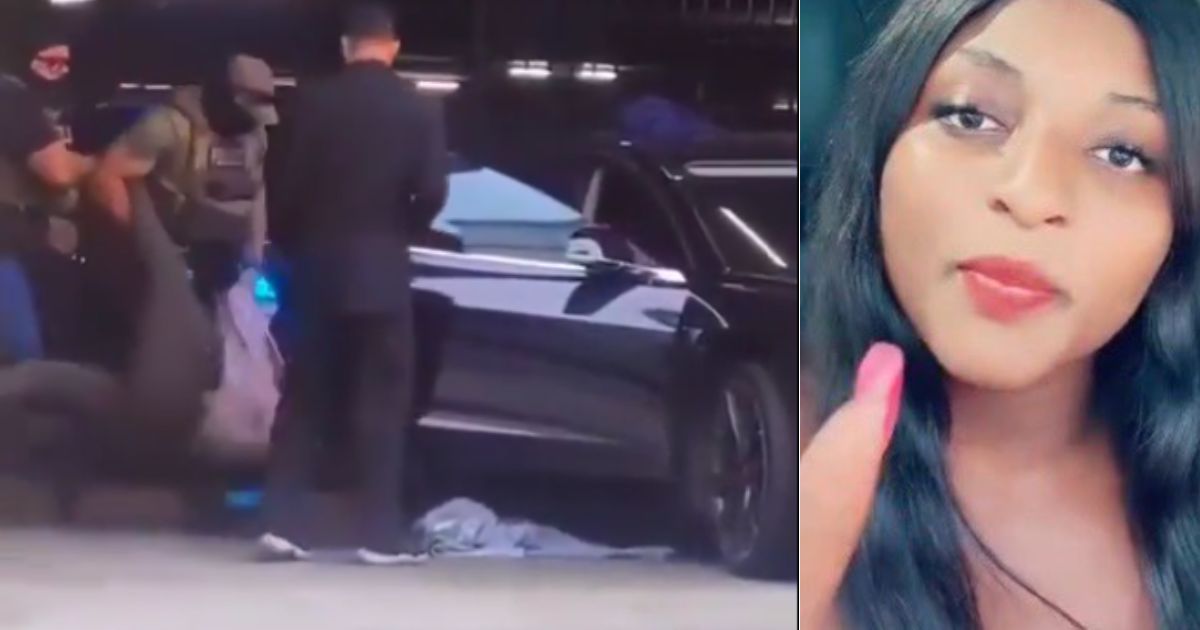 Social media influencer Leidy Tatiana Mafla-Martinez, right, is an illegal alien known for her anti-ICE posts on social media, and on Friday, she was detained by ICE, left, during a livestream.