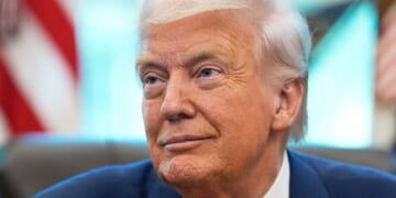 President Donald Trump listens during an event in the Oval Office at the White House in Washington, D.C., on Thursday.