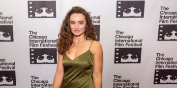 Actress Kelley Mack on the red carpet for "Broadcast Signal Intrusion" during the 57th Chicago International Film Festival at the AMC River East Theater on Oct. 14, 2021, in Chicago, Illinois.