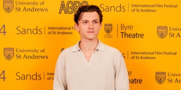 Tom Holland attends the Opening Night of the Sands: International Film Festival of St. Andrews on April 19, 2024, in St. Andrews, Scotland.