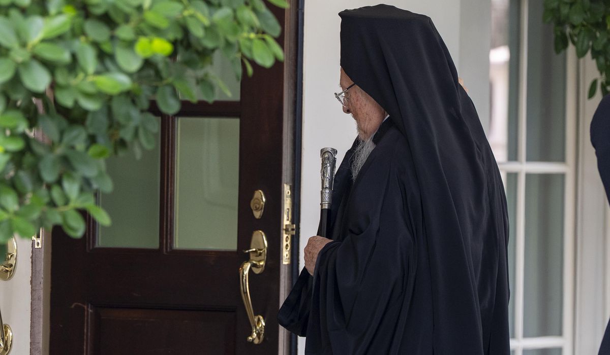Ecumenical Patriarch Bartholomew to meet with Trump in U.S., receive award for environmental work
