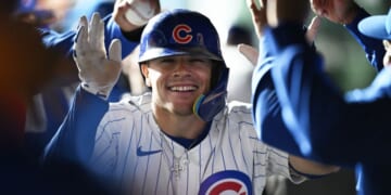 Matt Shaw of the Chicago Cubs celebrates his solo home run against the New York Mets during the fourth inning in Chicago, Illinois, on Wednesday.
