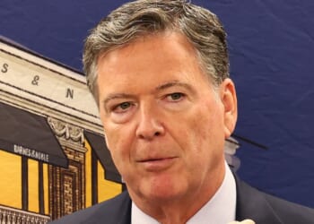 James Comey, former FBI Director, speaks at the Barnes & Noble Upper West Side in New York City on May 19.