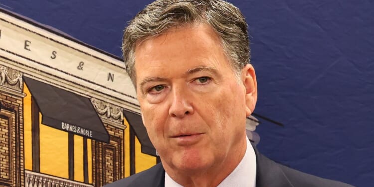 James Comey, former FBI Director, speaks at the Barnes & Noble Upper West Side in New York City on May 19.