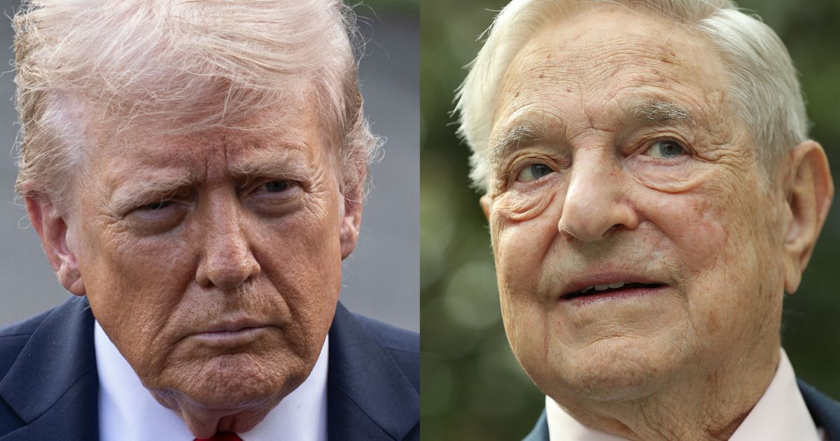 President Donald Trump said that conduct from George Soros and his organizations could fall under federal RICO charges.