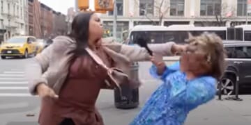 Brianna Rivers was filmed apparently punching pro-life activist Savannah Craven Antao in New York City, as shown by footage from pro-life group Live Action posted to social media on Apr. 4, 2025.