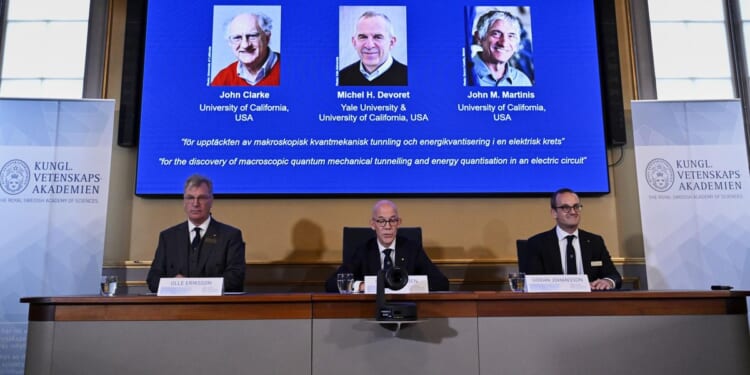 Nobel Prize for physics goes to three scientists for discoveries in quantum mechanical tunneling