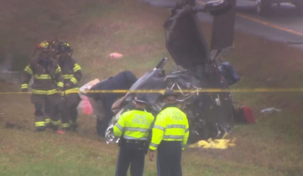 Small plane crashes onto a Massachusetts highway, killing 2 and wounding 1 on the ground