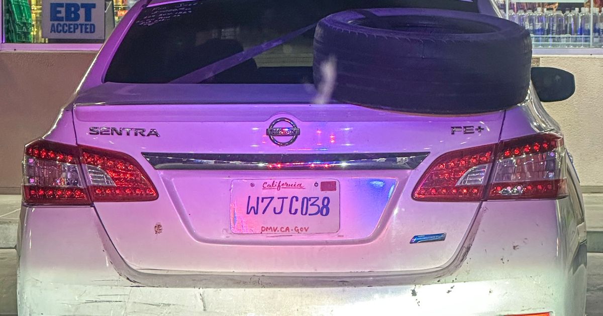 The California Highway Patrol revealed in an Oct. 10, 2025, social media post that a driver got a bit creative by drawing their own license plate.
