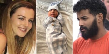 Kidaine Haile, 30, right, is accused of killing his girlfriend Kathleen Carrig, 29, and their infant son, Noah.