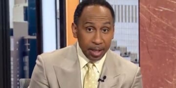 Stephen A. Smith ignored the issue of NBA athletes being accused of working with organized crime and instead went after President Donald Trump.