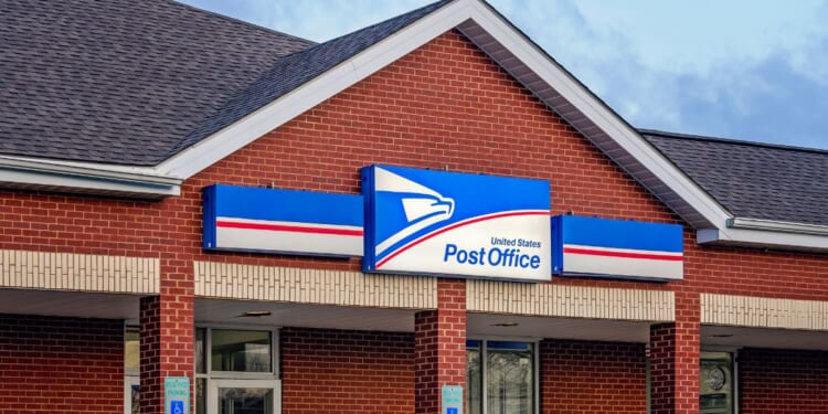 A post office is pictured in Theodore, Alabama, on Feb. 15, 2025.