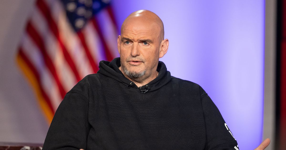 Pennsylvania Democratic Sen. John Fetterman during the sixth installment of The Senate Project moderated by Fox News anchor Shannon Bream at the Edward M. Kennedy Institute for the United States Senate on June 2, 2025, in Boston, Massachusetts.