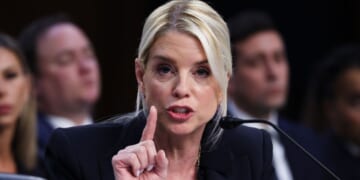 Attorney General Pam Bondi testifies before the Senate Judiciary Committee in the Hart Senate Office Building on Capitol Hill in Washington, D.C., on Tuesday.