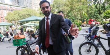 New York City Democratic Mayoral Candidate Zohran Mamdani walks away from a news conference in New York City on Sept. 3, 2025.