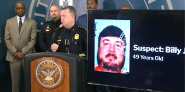 Atlanta authorities held a news conference to give details about the arrest of Billy Joe Cagle, 49, who they said livestreamed threats to "shoot up" the Atlanta airport.