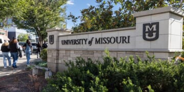 A view of the campus of the University of Missouri on Oct. 7, 2023 in Columbia, Missouri.