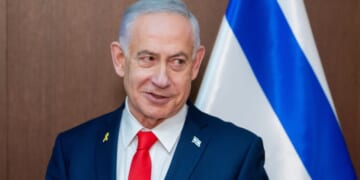 Israeli Prime Minister Benjamin Netanyahu speaks during a meeting with U.S. Vice President JD Vance in Jerusalem on Wednesday.