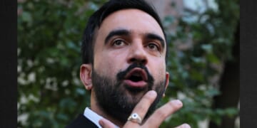 New York City mayoral candidate Zohran Mamdani speaks during a Sept. 19 news conference. Mamdani, an outspoken democratic socialist, holds a 20-point lead over his closest rival.