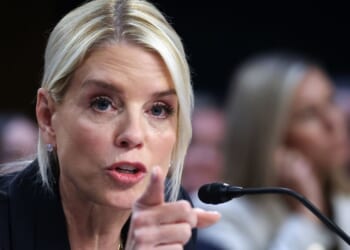 Attorney General Pam Bondi testifies before the Senate Judiciary Committee in the Hart Senate Office Building on Capitol Hill in Washington, D.C., on Oct. 7.