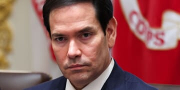 Secretary of State Marco Rubio attends a Cabinet meeting with President Donald Trump at the White House in Washington, D.C., on Oct. 9.