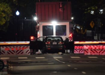 On Tuesday night, a car crashed into the Secret Service vehicle gate outside the White House in Washington, D.C.
