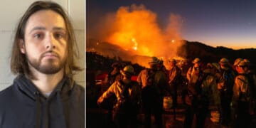 Arson investigators said Jonathan Rinderknecht, left, was the only person in the area at the time the Palisades Fire started during the early morning hours of New Year's Day.