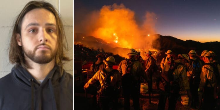 Arson investigators said Jonathan Rinderknecht, left, was the only person in the area at the time the Palisades Fire started during the early morning hours of New Year's Day.