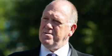 White House border czar Tom Homan speaks to the media outside of the West Wing of the White House in Washington, D.C., on Sept. 9.