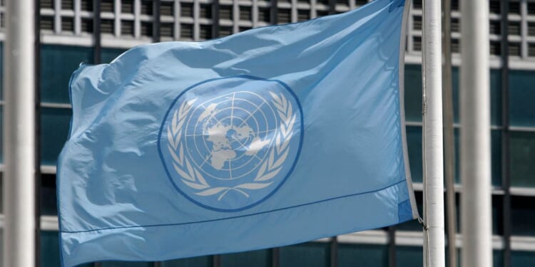 The United Nations flag flies at U.N. headquarters in New York in a file photo from 2007.