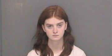Trinity Shockley in a mugshot photograph taken by the Morgan County Sheriff's Office.