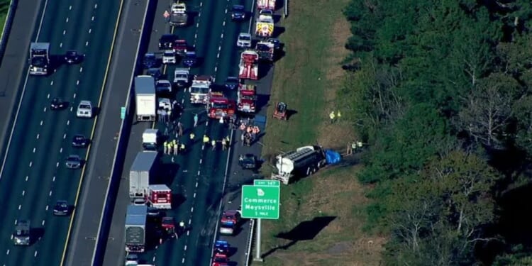 A tractor-trailer driver is facing multiple charges, including eight counts of vehicular homicide, after an Oct. 13, 2025, crash on Interstate 85 in Jackson County, Georgia.