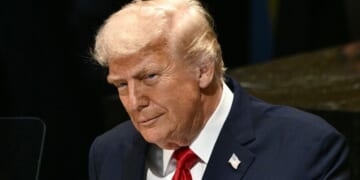 President Donald Trump delivers remarks to the United Nations General Assembly at the UN headquarters in New York City on Sept. 23.