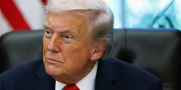 President Donald Trump looks on during an event celebrating Diwali in the Oval Office of the White House in Washington, D.C., on Tuesday.
