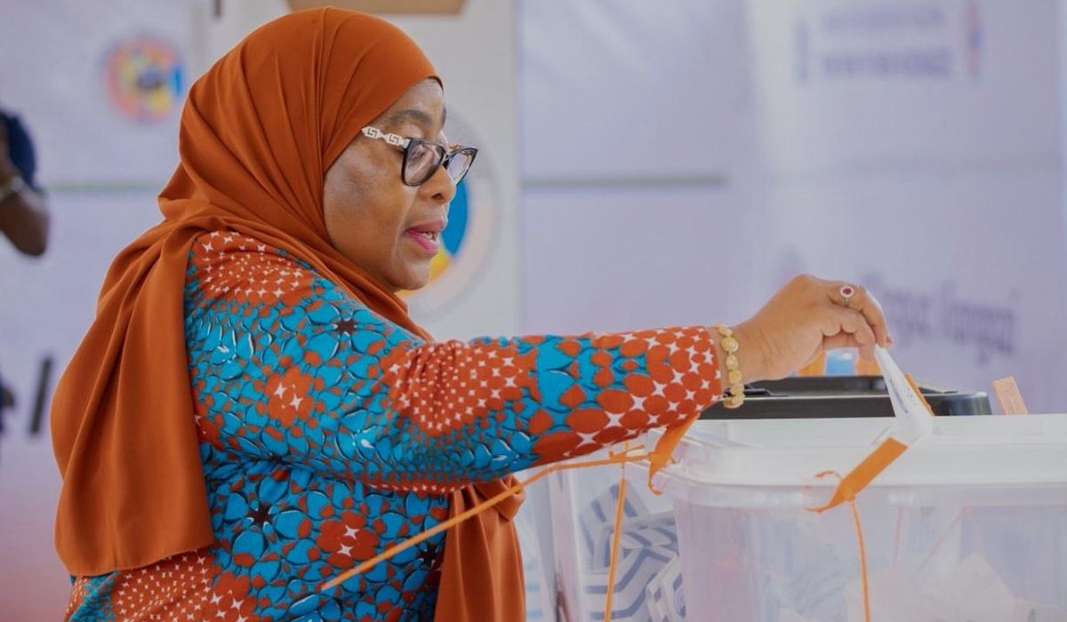 Tanzania's President Hassan wins disputed election with more than 97% of vote