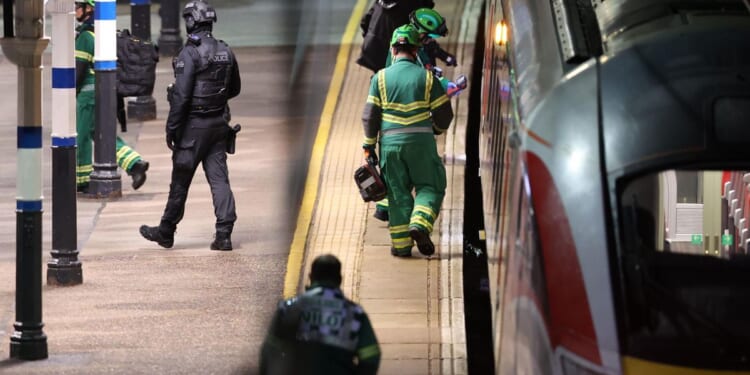 U.K. police: 10 people in hospital after train stabbing attack, 9 with life-threatening injuries