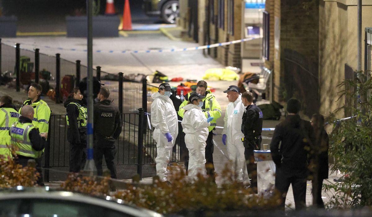 Police arrest 2 men, rule out terrorism in U.K. train stabbings that left 11 hurt