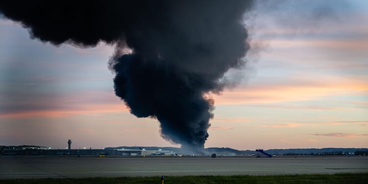 Massive fireball erupts as UPS airplane crashes at Kentucky airport, leaving 7 dead